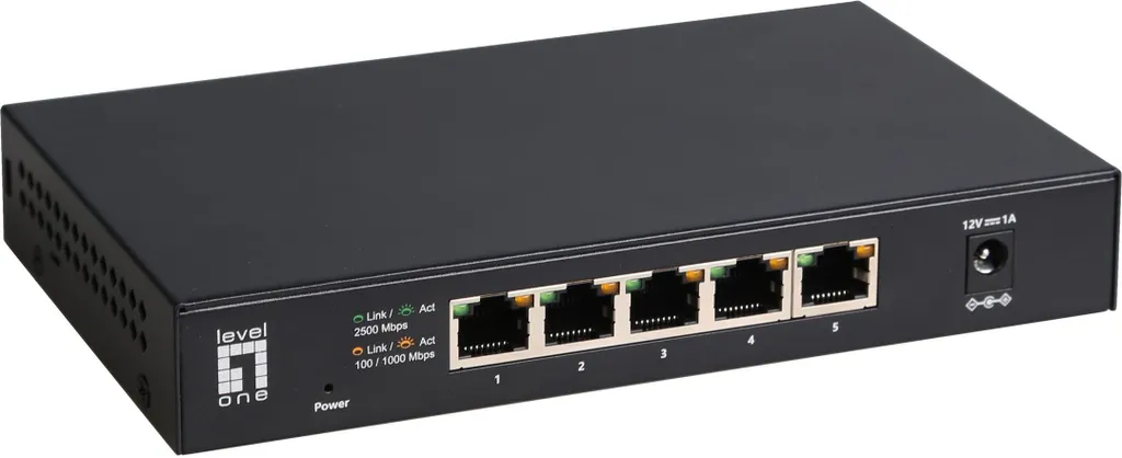 LevelOne GEU-0525 Switch 2.5G : Finissez-en avec le Réseau Lent