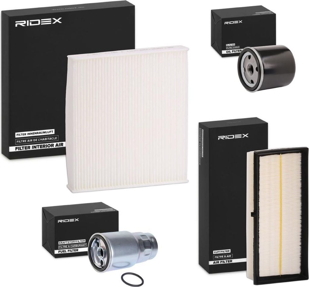 RIDEX Filterset Inspektionspaket Filtersatz für TOYOTA Yaris Schrägheck (P9) für LAND ROVER Freelander SUV (L314)