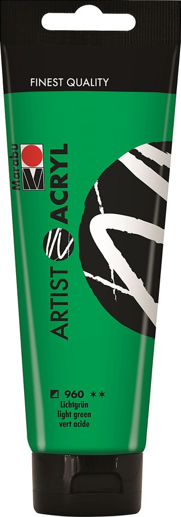 Marabu Künstler-Acrylfarbe Artist Acryl 120 ml lichtgrün