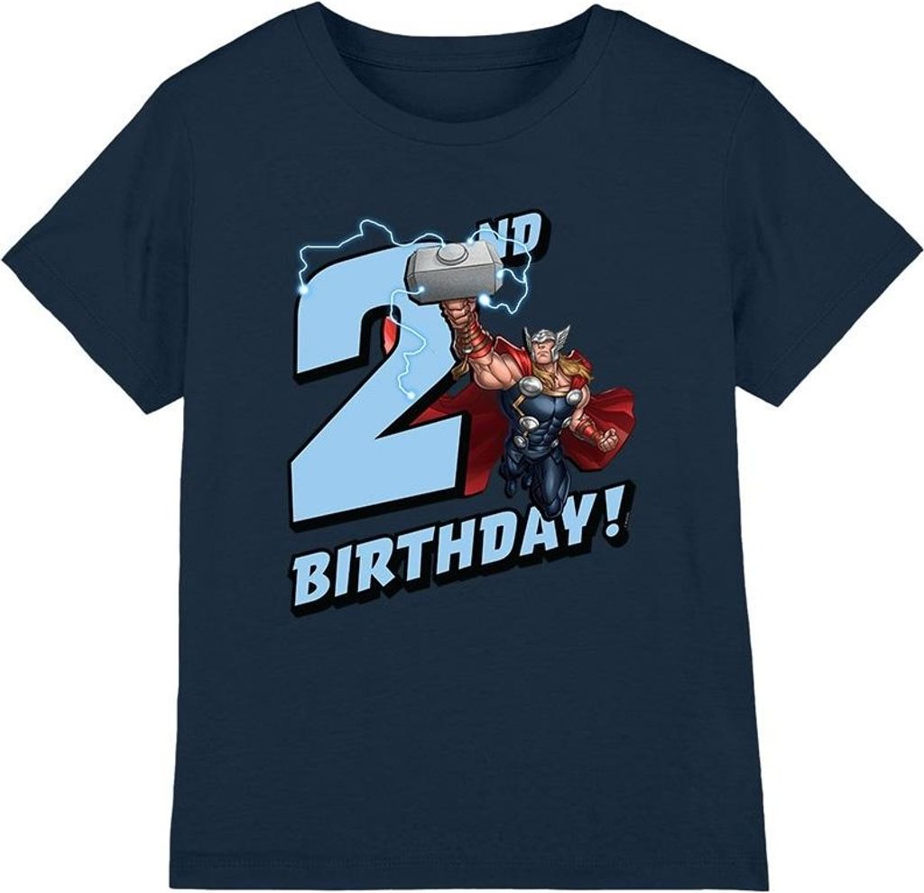 Thor - T-Shirt für Kinder - 2 Geburtstag TV3255 (104) (Marineblau)