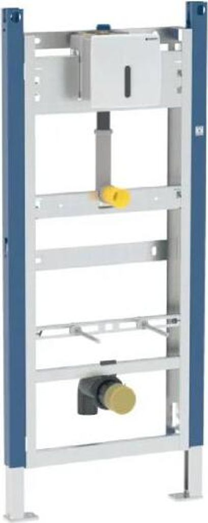 Geberit Duofix - Vorwandelement für Urinal, mit Betätigungsplatte, Höhe 1,1 bis 1,3 m, chrom matt 111.695.46.5