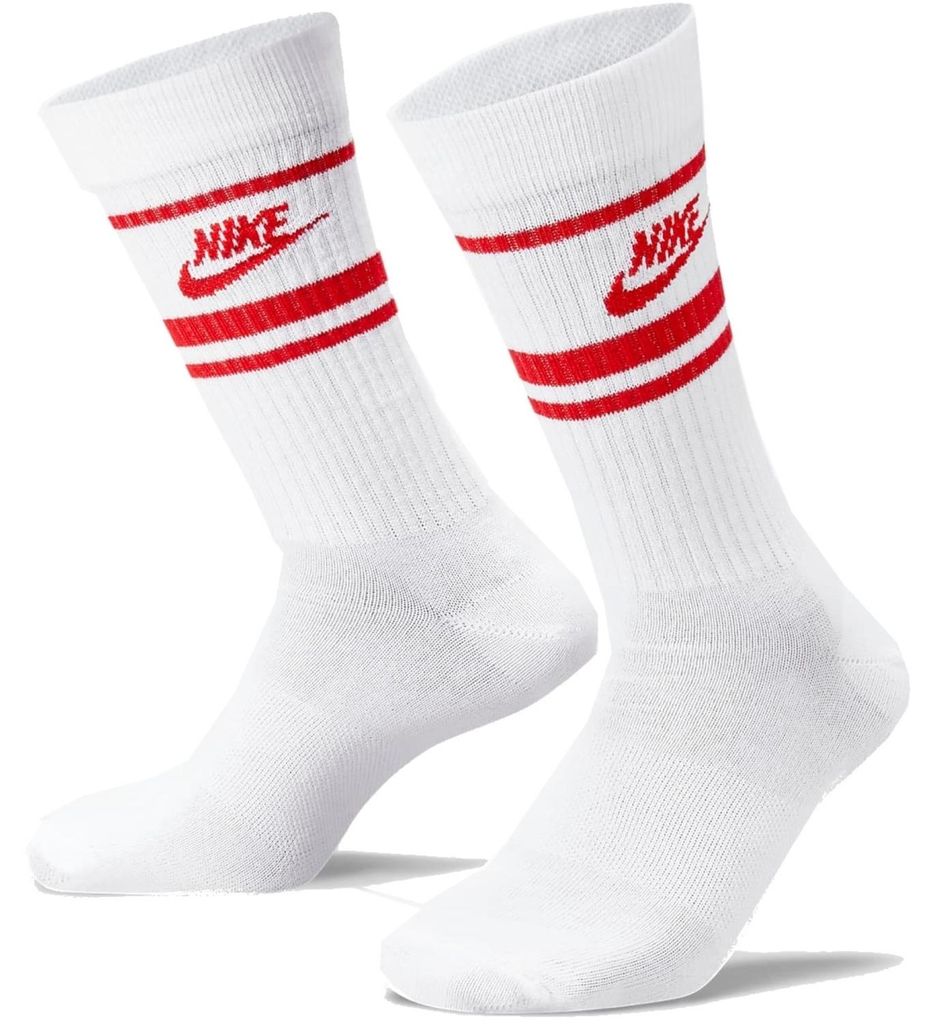 Nike SPORTSWEAR EVERYDAY ESSENTIAL CREW (3 PAIA) BIANCO XL Immagine del prodotto 