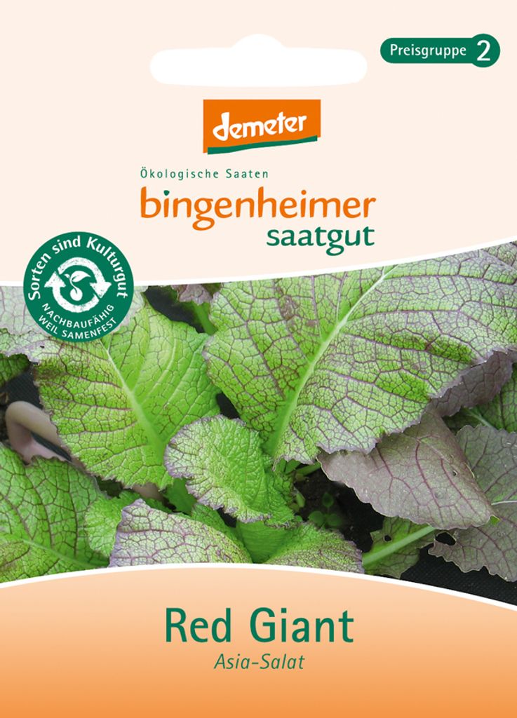 Bingenheimer Saatgut AG - Red Giant - Asia Salat (Saatgut) - 1St