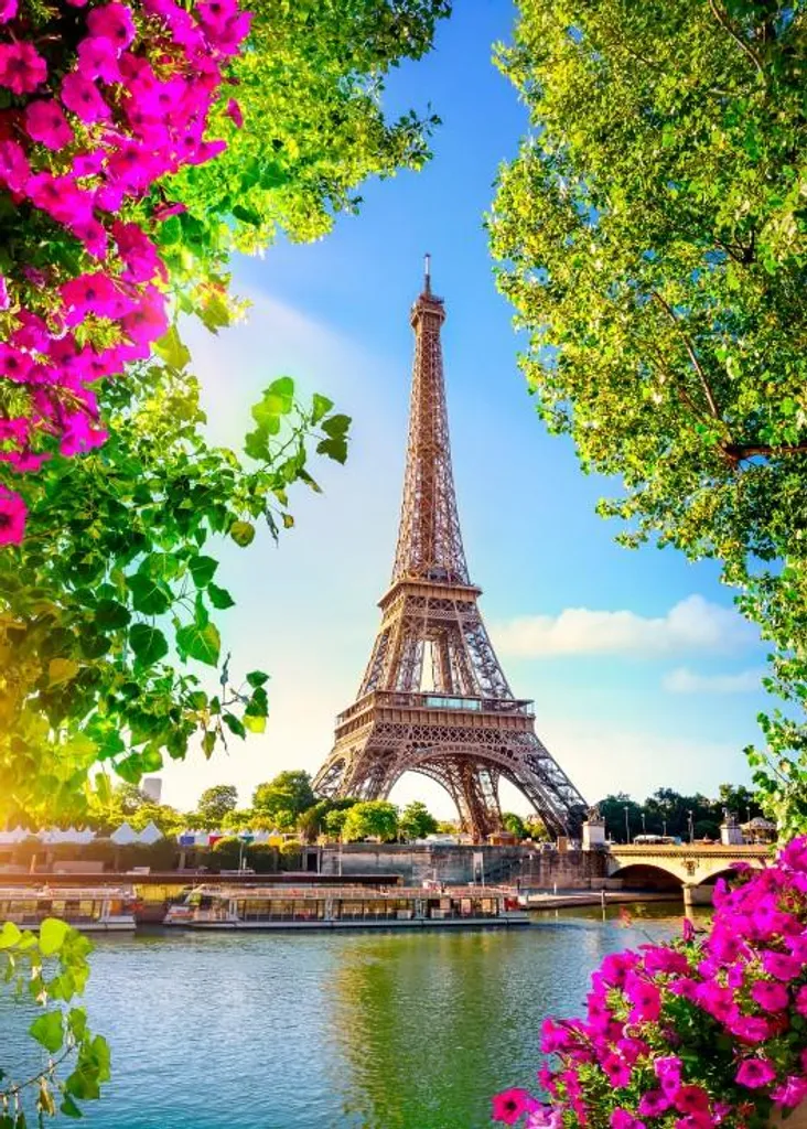 Puzzle 500 pièces Tour Eiffel : Adieu au Stress avec Bluebird Printemps