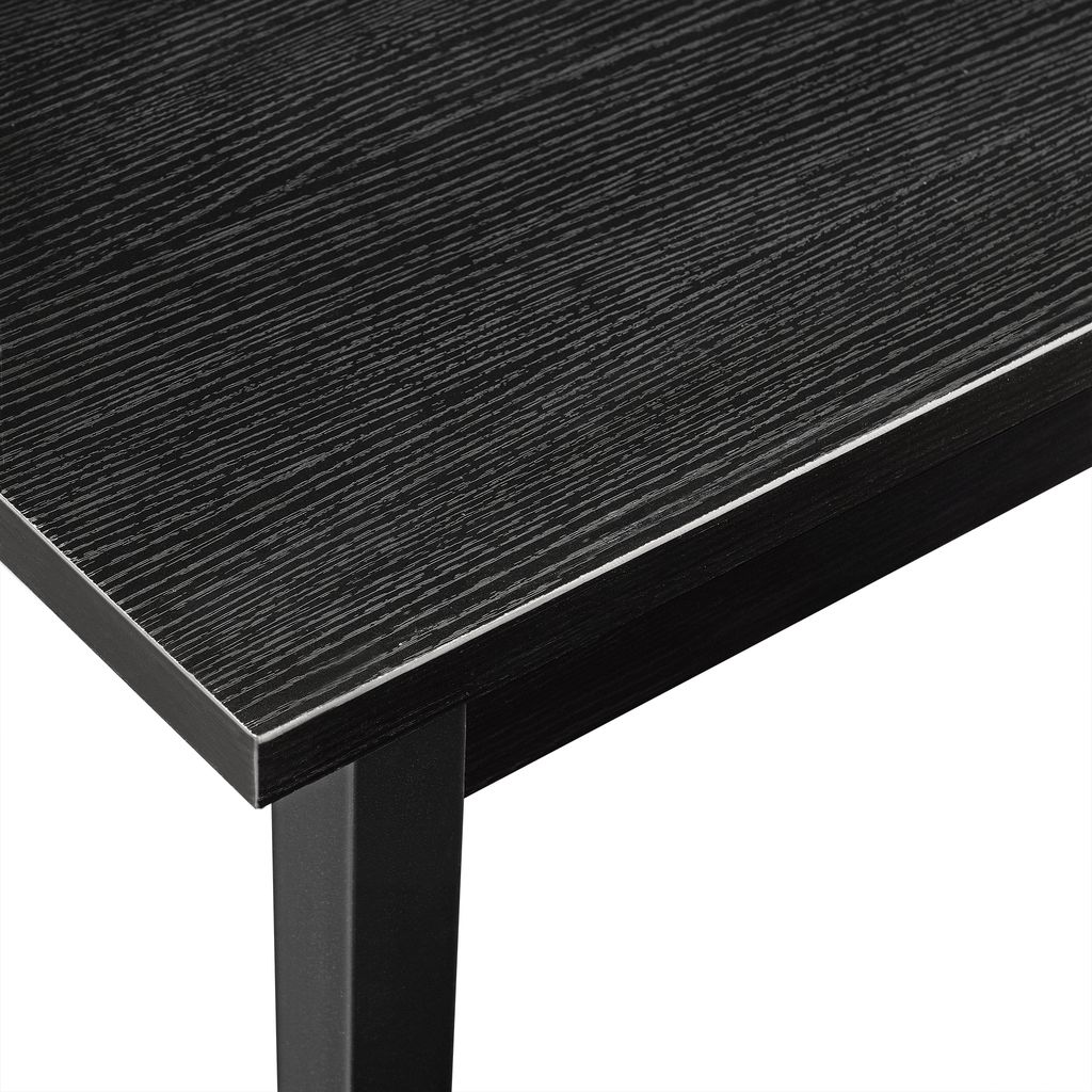 [en.casa]® Esstisch schwarz 140 x 60 cm Produktbild 3