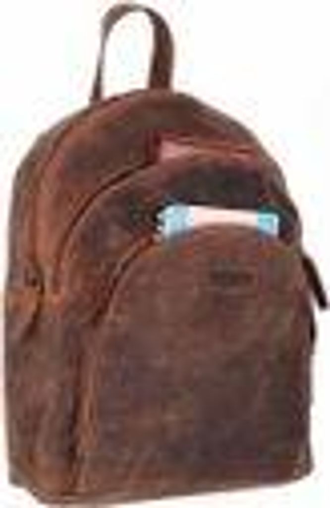 Rucksack Retro Segeltuch Vintage Echt leder Laptop Daypack Tasche Lozano