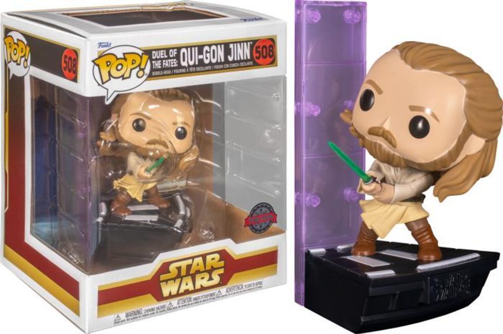 Funko POP Deluxe Star Wars 508 Qui-Gon Jinn Duel Of The Zdjęcie produktu 