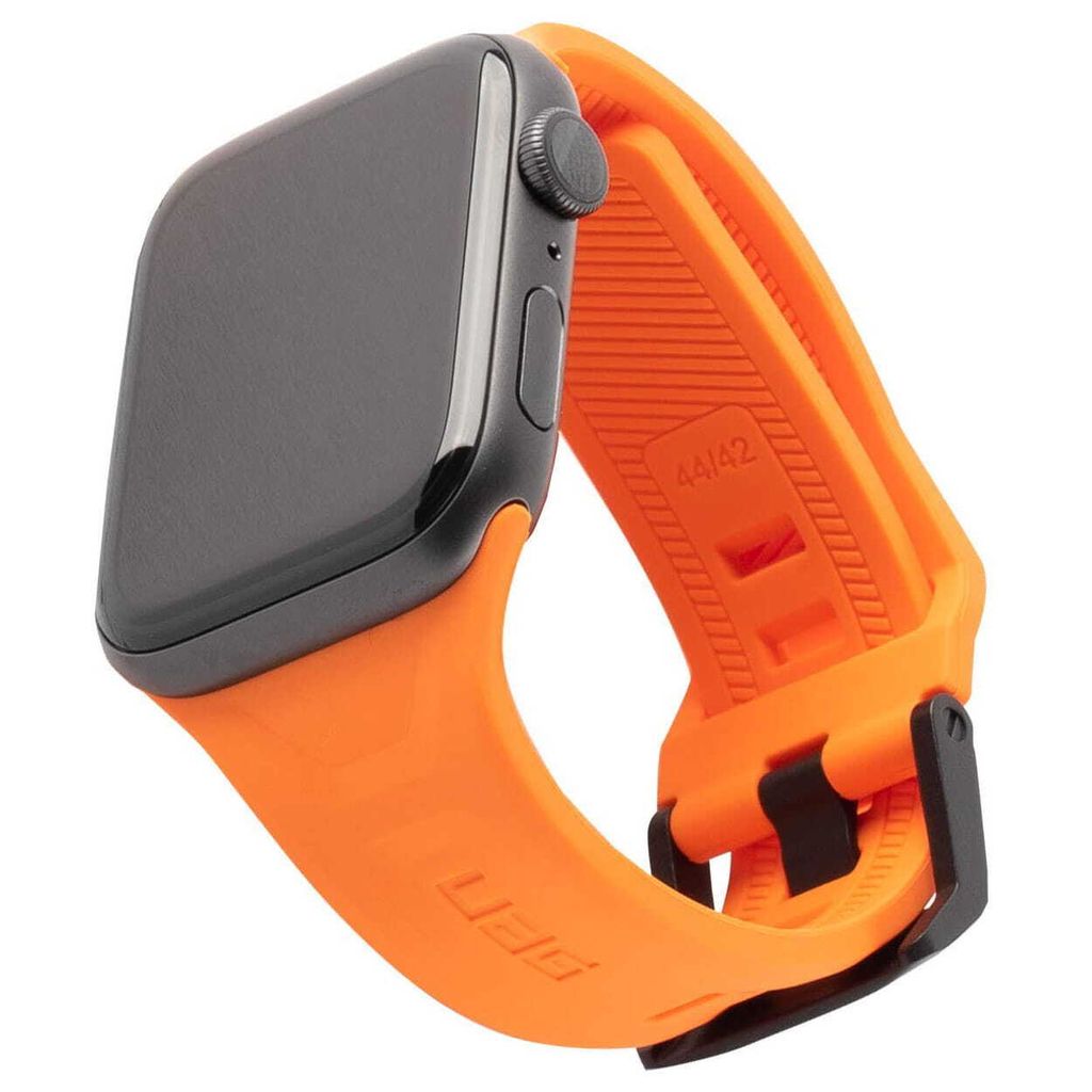 Urban Armor Gear UAG SCOUT STRAP ORANGE Silicone, Stainless steel, f/ Apple Watch 44/42, Orange (191488119797)