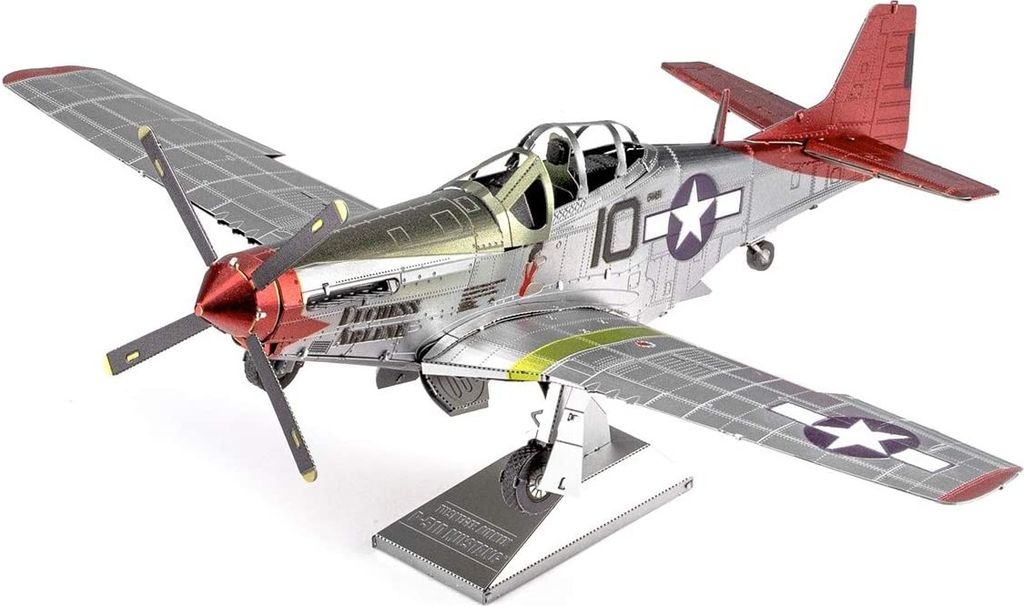 METAL EARTH 3D-Rätsel Tuskegee Airmen P-51D Mustang (ICONX)
