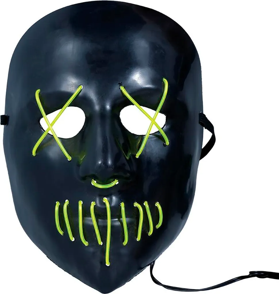 Masque LED à Fil Électroluminescent avec 3 Modes d'Éclairage Taille Unique - 3