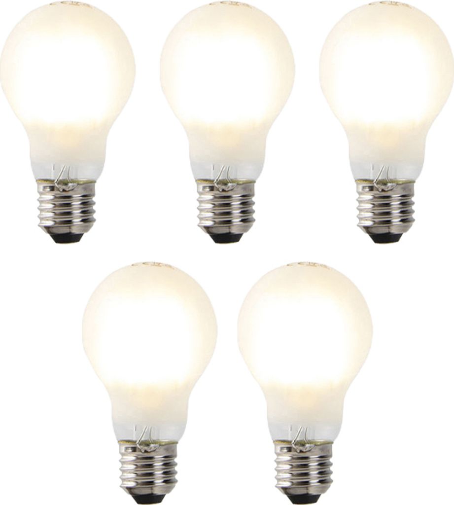 LUEDD Set mit 5 dimmbaren LED-Glühlampen E27 A60 7W 806 lm 2700K
