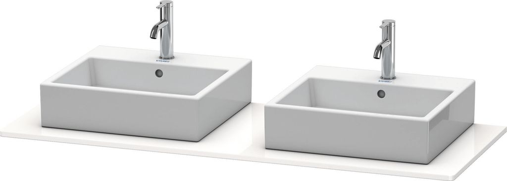 Duravit XSquare Konsole, 2 Ausschnitte, 1400x16x550mm, XS063GB8585