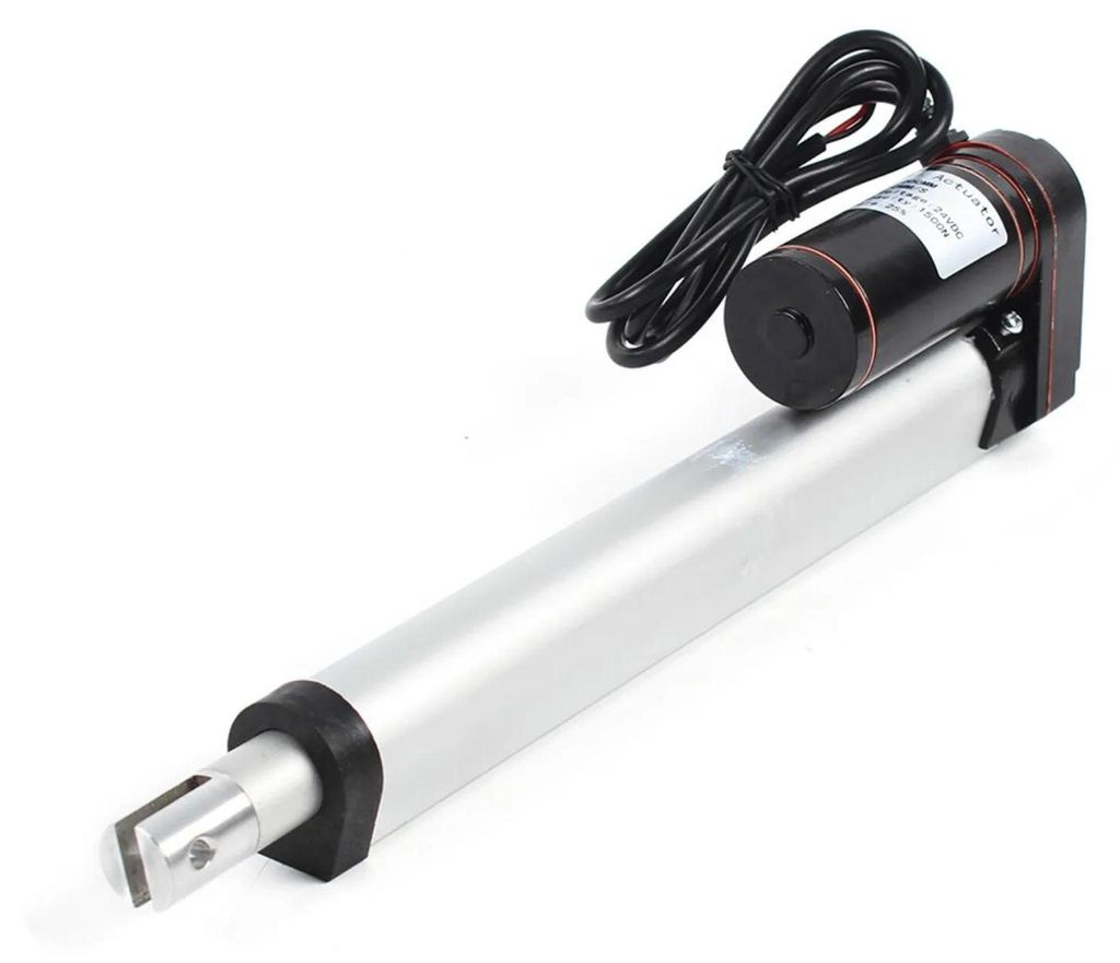 Linearantrieb - 24V DC Linearmotor - Hub 200 mm - Hohe Geschwindigkeit - Für elektrische Möbel, Schreibtisch, TV-Lift, Relaxsessel - Schwarz