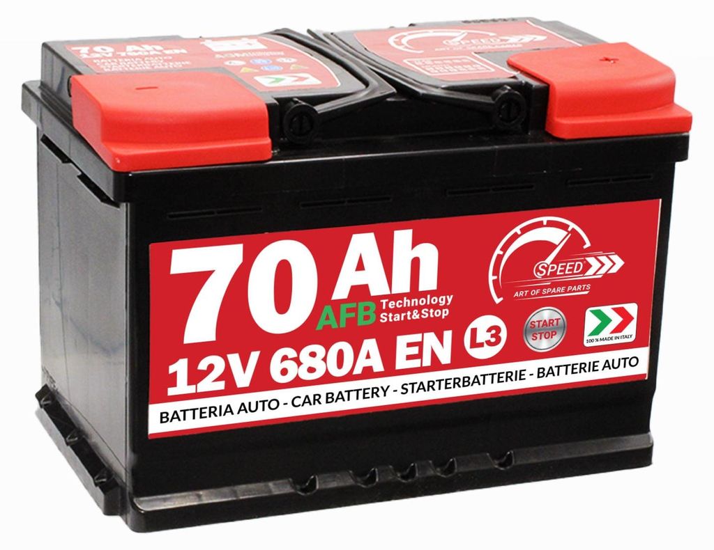 Batteria Speed 70Ah 680A Start-Stop AFB Immagine del prodotto 