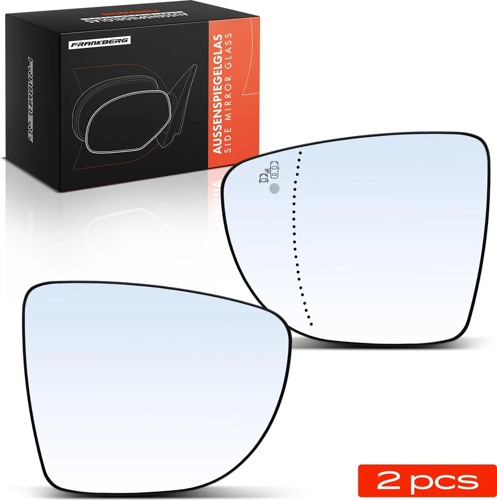 2 Verres de Rétroviseur Frankberg pour Renault Clio IV Gauche et Droite