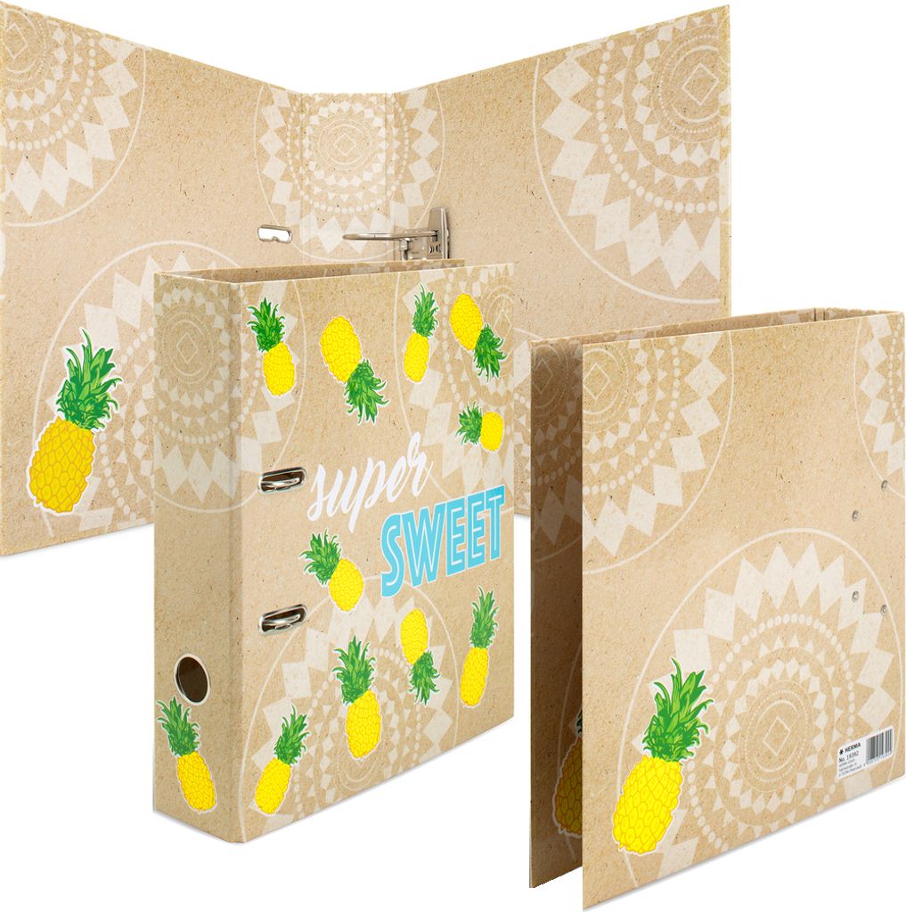 HERMA Motivordner "TROPICAL" DIN A4 Ananas Rückenbreite: 70 mm