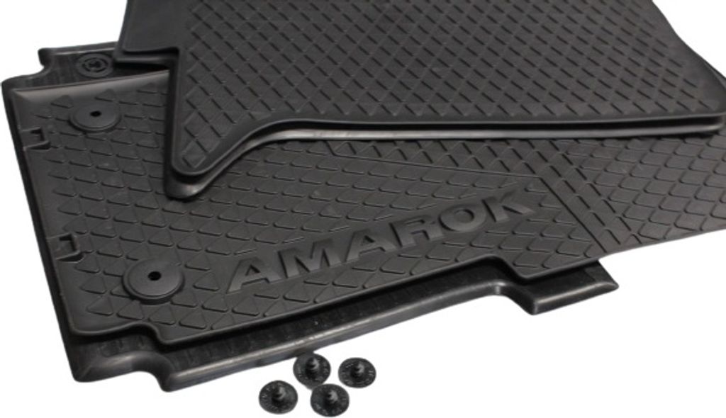 Original Volkswagen Amarok 2010-2023 Gummifußmatten-Set, Produktbild 