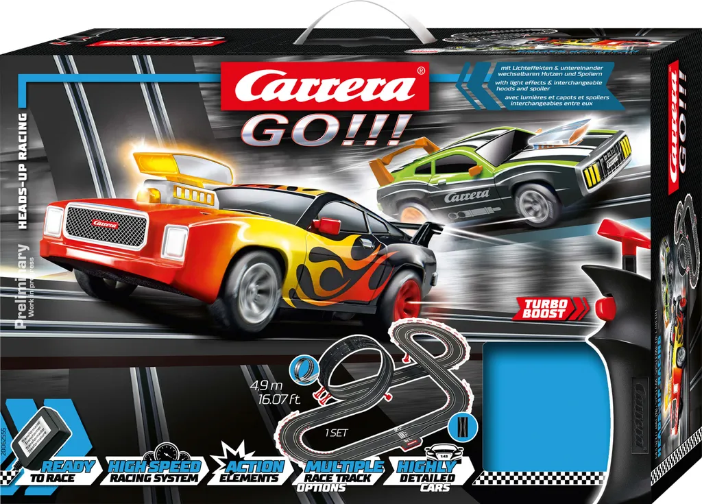 Carrera GO 20062555 Heads-Up Racing Circuit avec Fonction Turbo Boost