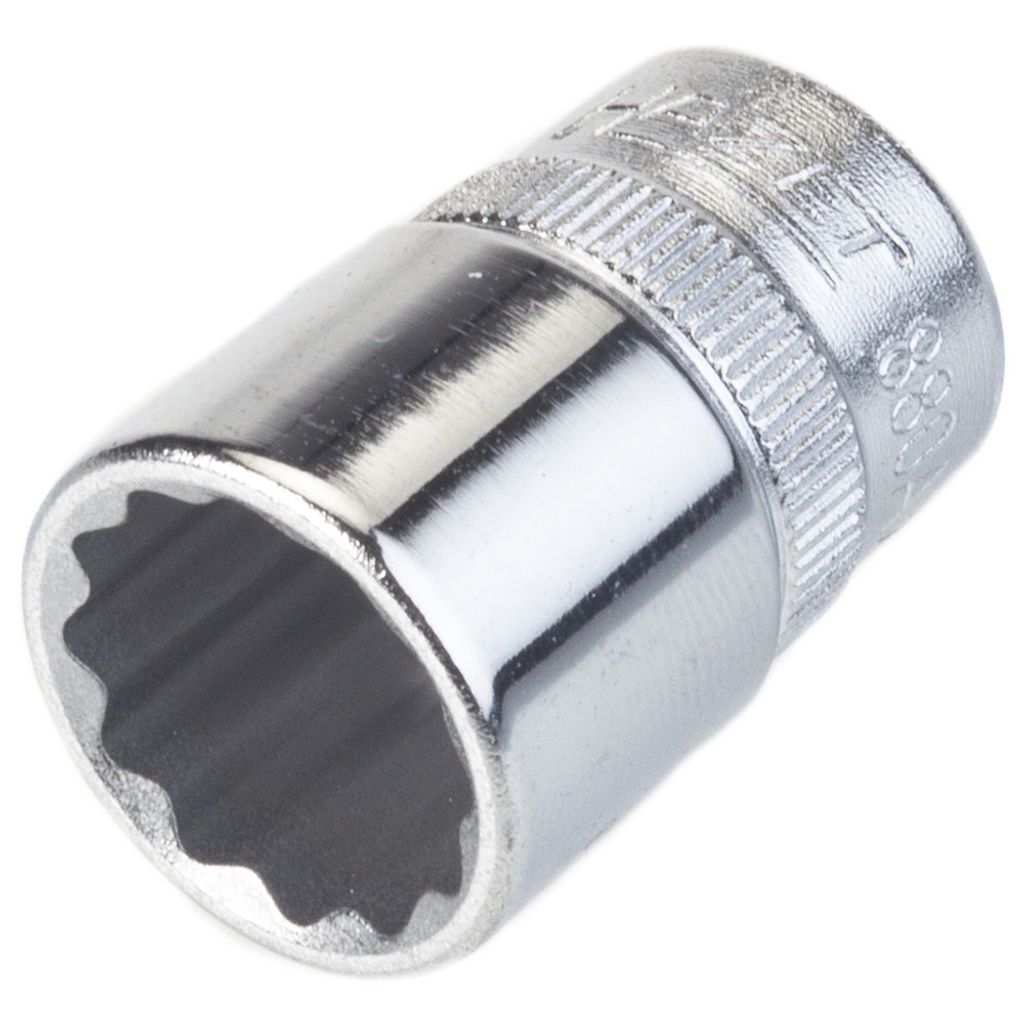 Hazet Steckschlüsseleinsatz, Doppelsechskant, Vierkant hohl 10 mm (3/8), Außen-Doppel-Sechskant-Tractionsprofil, 9?16, Art.Nr. 880AZ-9/16