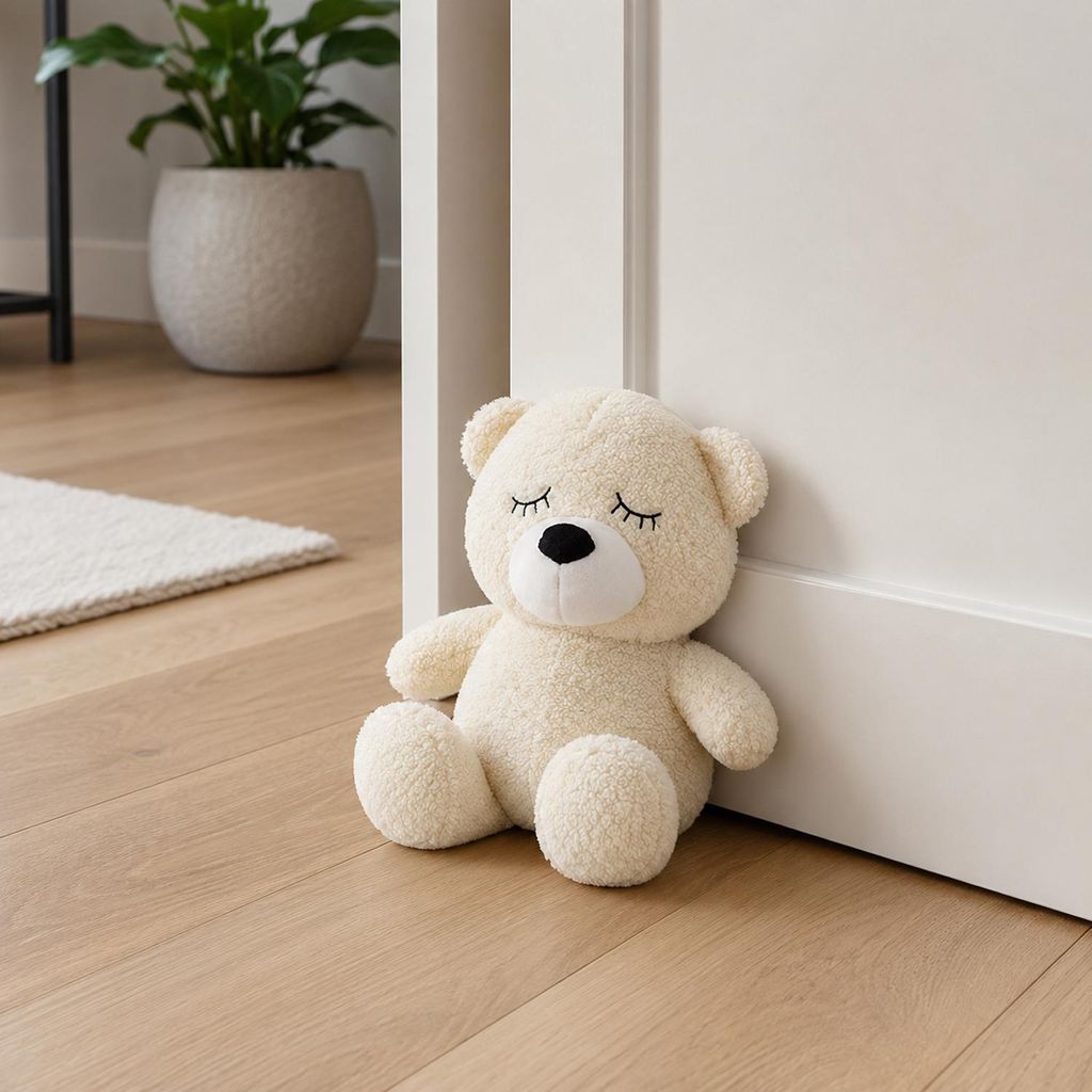 XL Türstopper Türstopper Türbremse Teddy Creme H25cm