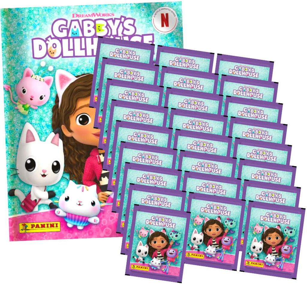 Panini Gabby's Doolhouse Sticker - Sammelsticker (2024) - 1 Album + 25 Tüten