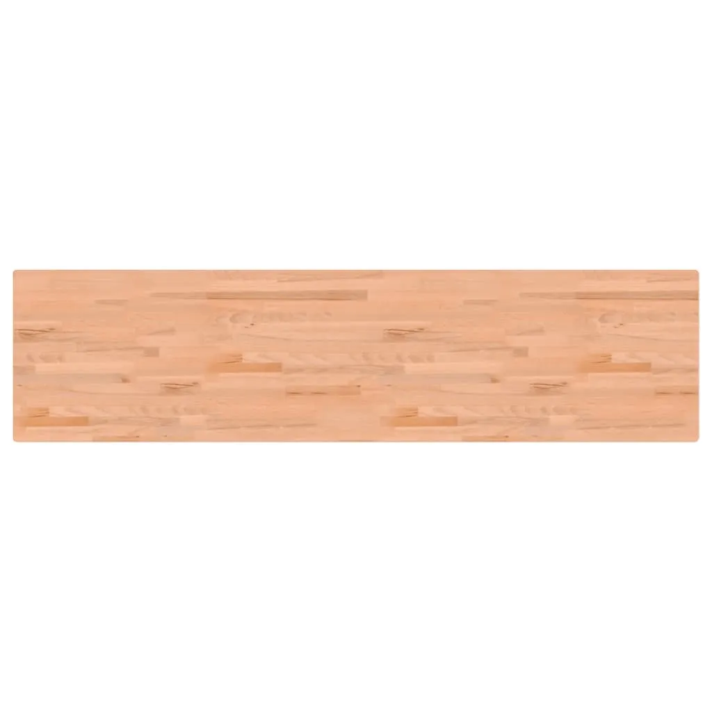 Plateau de bureau 220x55x2,5 cm en hêtre massif pour espace de travail