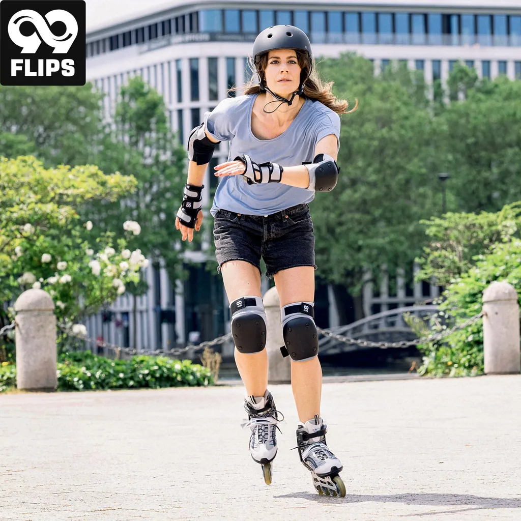 Protections skateboard et roller avec coques robustes et mousse EVA