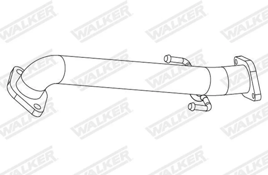Tube intermédiaire d'échappement WALKER 10859 FORD FOCUS III break
