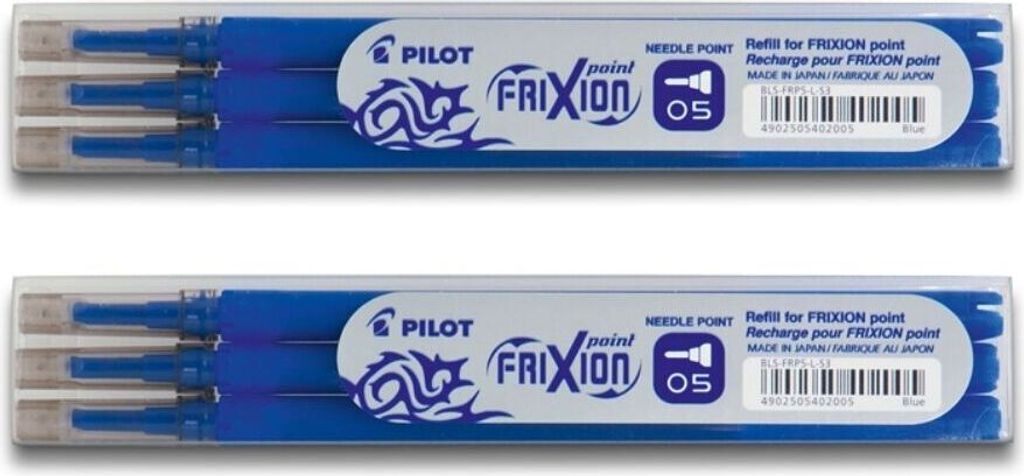 Pilot Frixion Point Ersatzminen 0.5 blau- 6er-Set