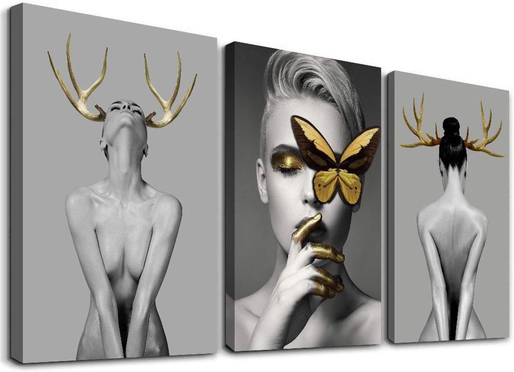 Obraz na plátně Zlatá elegance 120x80 cm zarámovaný Obrázek produktu 