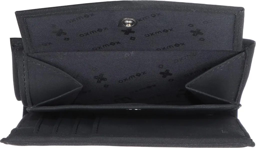 oxmox portafoglio New Cryptan RFID Protect Crab Print Grey Black