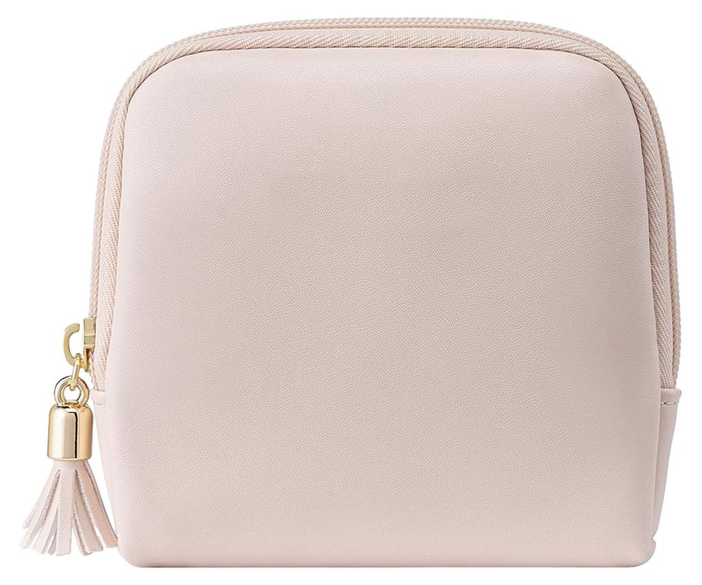 Kosmetiktasche, vielseitig verwendbar, Make-up-Etui aus Kunstleder, kompakter Reiseorganizer für Handtasche, Gepäck, Badezimmer, Schlafzimmer