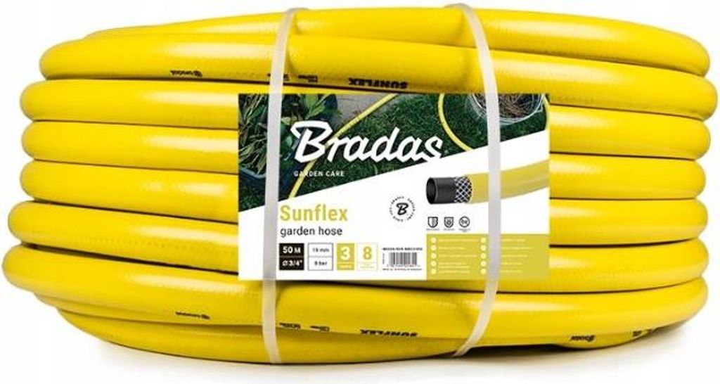 Sunflex Gartenschlauch 3/4 X 50M Verstärkt 3-Lagig Produktbild 