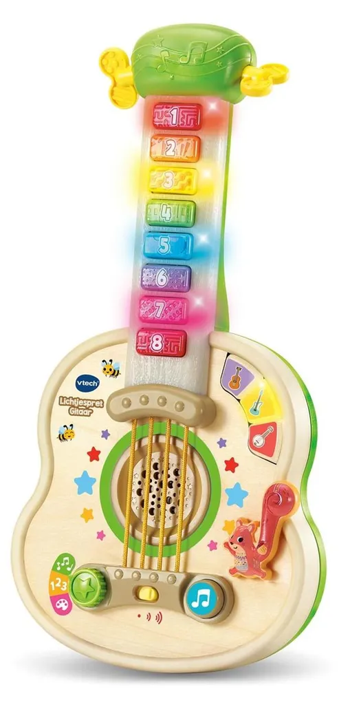 Guitare Bébé VTech Multicolore Interactive avec Sons et Lumières de Rock
