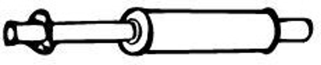 VEGAZ AS-94 Mittelschalldämpfer Schalldämpfer für AUDI 100 Limousine (44, 44Q, C3) 100 Avant (44, 44Q, C3) 200 Limousine (44, 44Q)