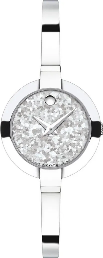 Montre Movado 607017 Uni avec Verre Saphir et Bracelet Cuir Véritable