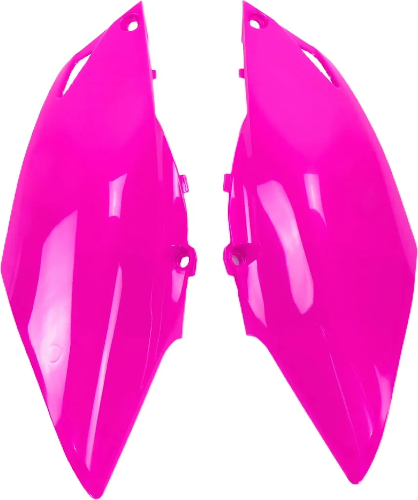 Carénage latéral UFO PLAST rose fluo pour Honda CRF R 250 450 2013-2017