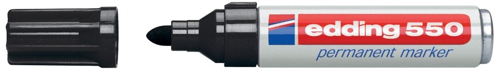 Edding 550 schwarz 3-4mm Rundspitze permanent Produktbild 