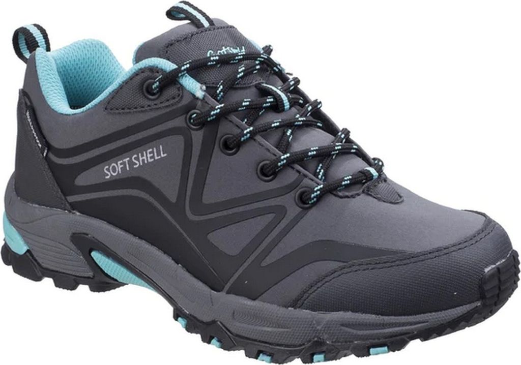 Cotswold Herren Abbeydale niedere Wanderschuhe FS5224 (40 EU) (Grau/Schwarz/Aqua)
