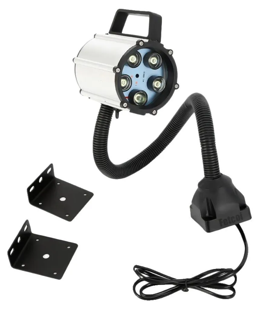 Lampe pour établi de bricolage LED avec bras flexible robuste