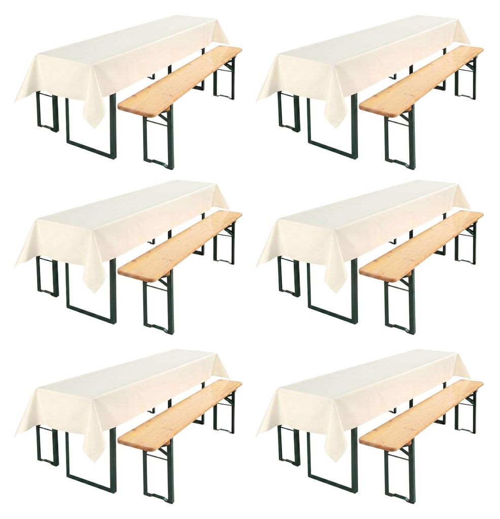 Beautex Party Tischdecke abwaschbar 100x250, für Biertisch Produktbild 