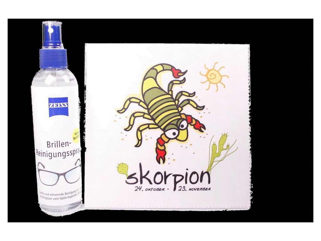 Mikrofasertuch "Sternzeichen Skorpion" Größe 18,5 cm von La Kelnet