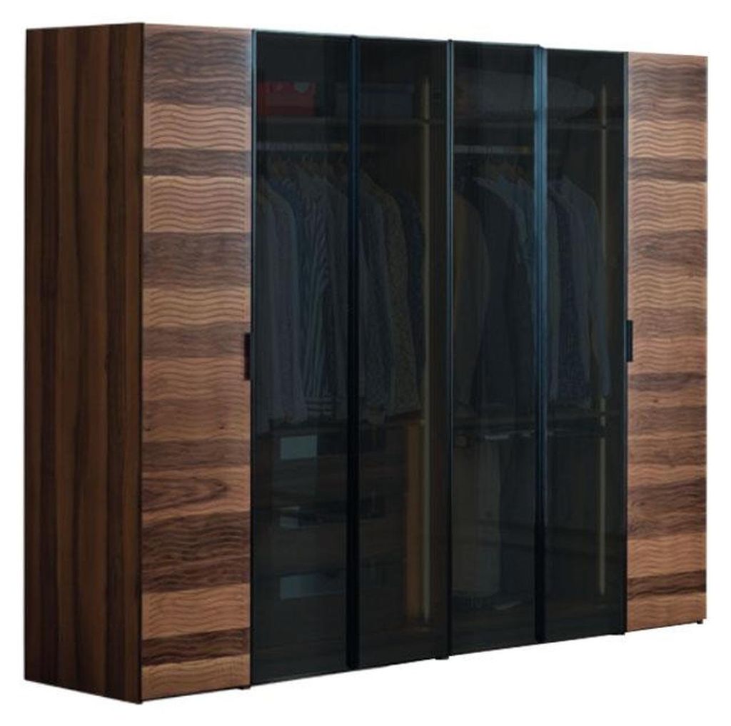 Moderner Schlafzimmer Kleiderschrank Designer Glas Schrank Luxus Möbel