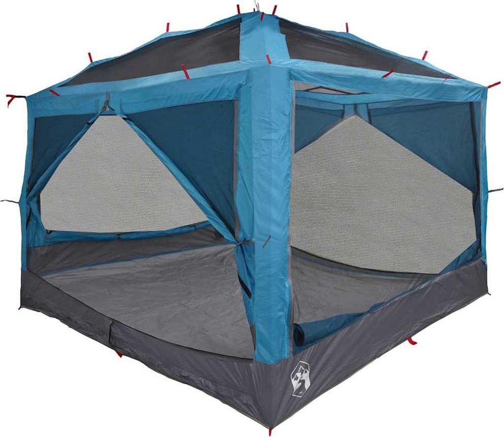 vidaXL Innertelt 7-Personen mit Dach Blau und Grau 300 x 300 x 250 cm