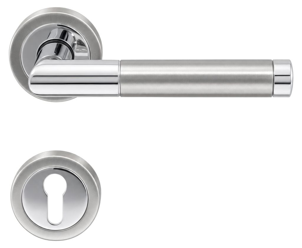 MeinTürgriff Drückergarnitur Nizza Edelstahl/Chrom Türgriff Produktbild 