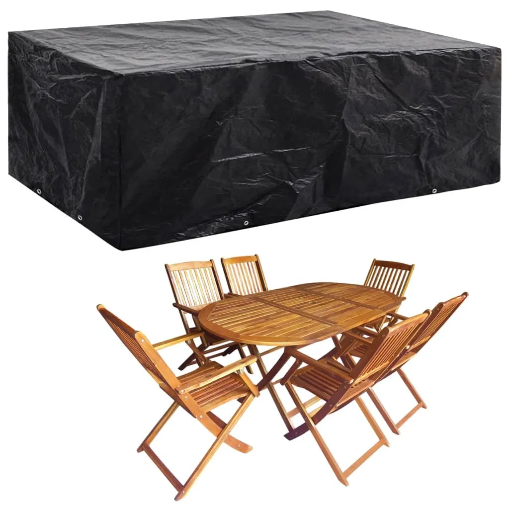 Bâches de Jardin Imperméables 8 Oeillets vidaXL 242x162x100 cm Noires