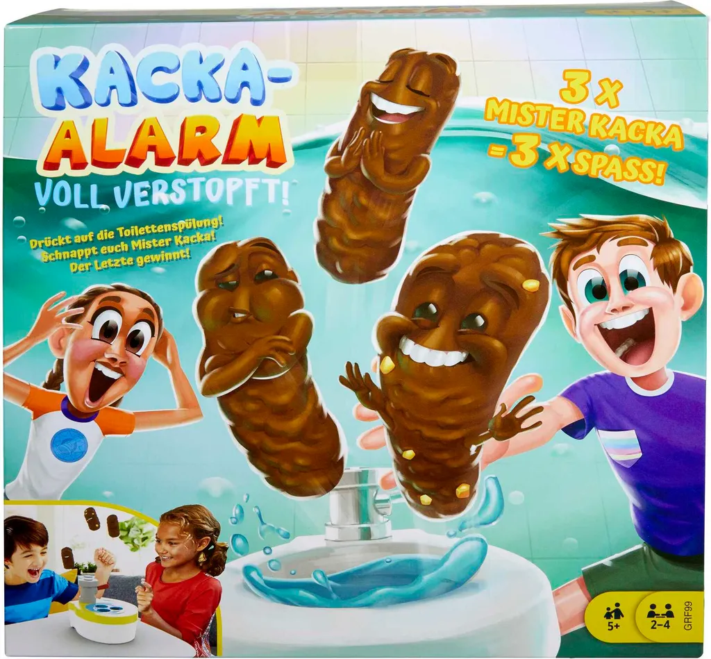 Jeu de Réflexe Enfant Alerte au Caca Mattel GRF99 : Action et Humour