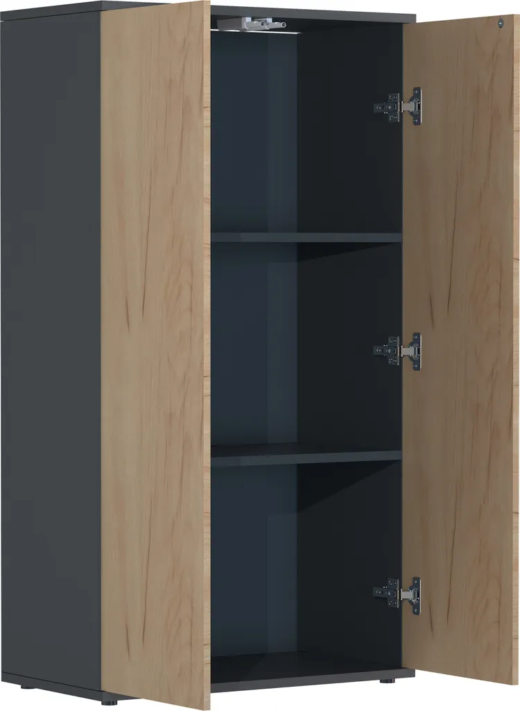 Commode Étroite Dalosa 3 Portes : Solution Rangement Espaces Restreints - 3