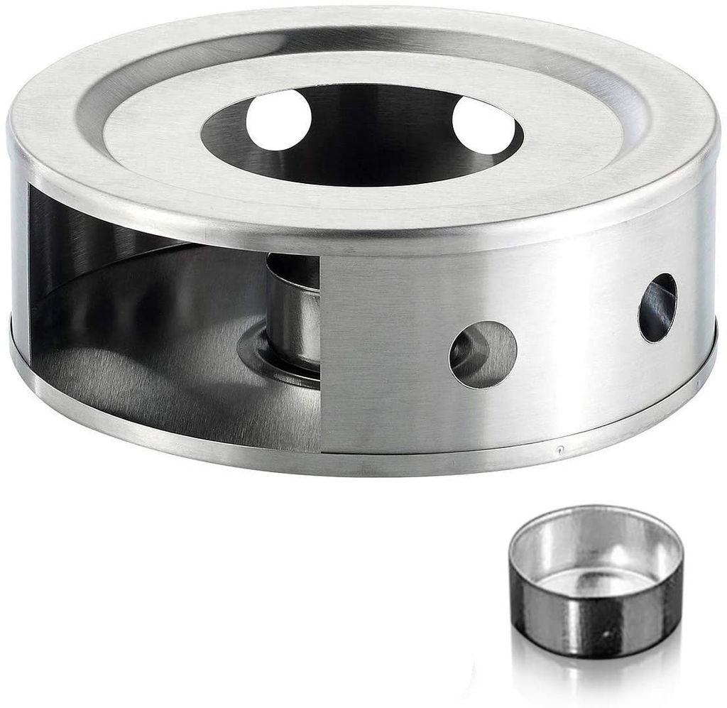 MEISINNI Teekannenwärmer Mit Lampe - Borosilikatglas Stövchen