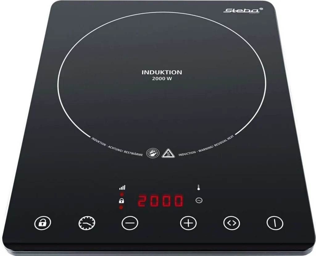 Plaque Induction Steba IK65Slim 1 Brûleur - Design Extra Plat Noir